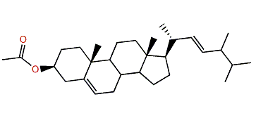 24-Methylcholesta-5,22-dien-3b-yl acetate